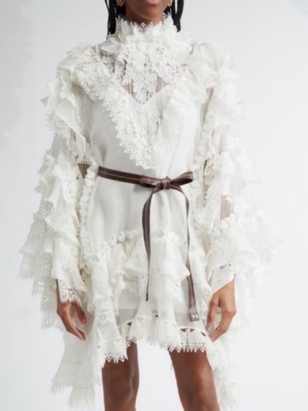 ❗️SOLD❗️New Zimmermann Crush Heart Trim Long Sleeve Minidress Size Medium - Picture 11 of 14